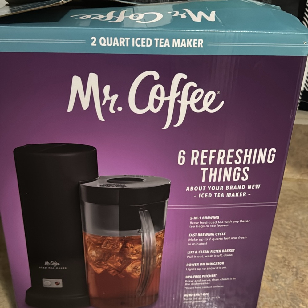 Iced tea and coffee